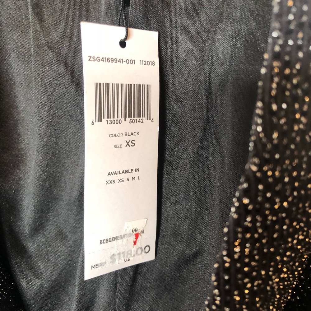 Bcbgeneration Bcbg metallic knit jacket NWT xs - Picture 8 of 8